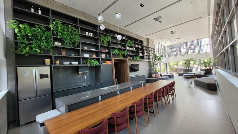Studio em Vila Mariana com Coworking no Prédio