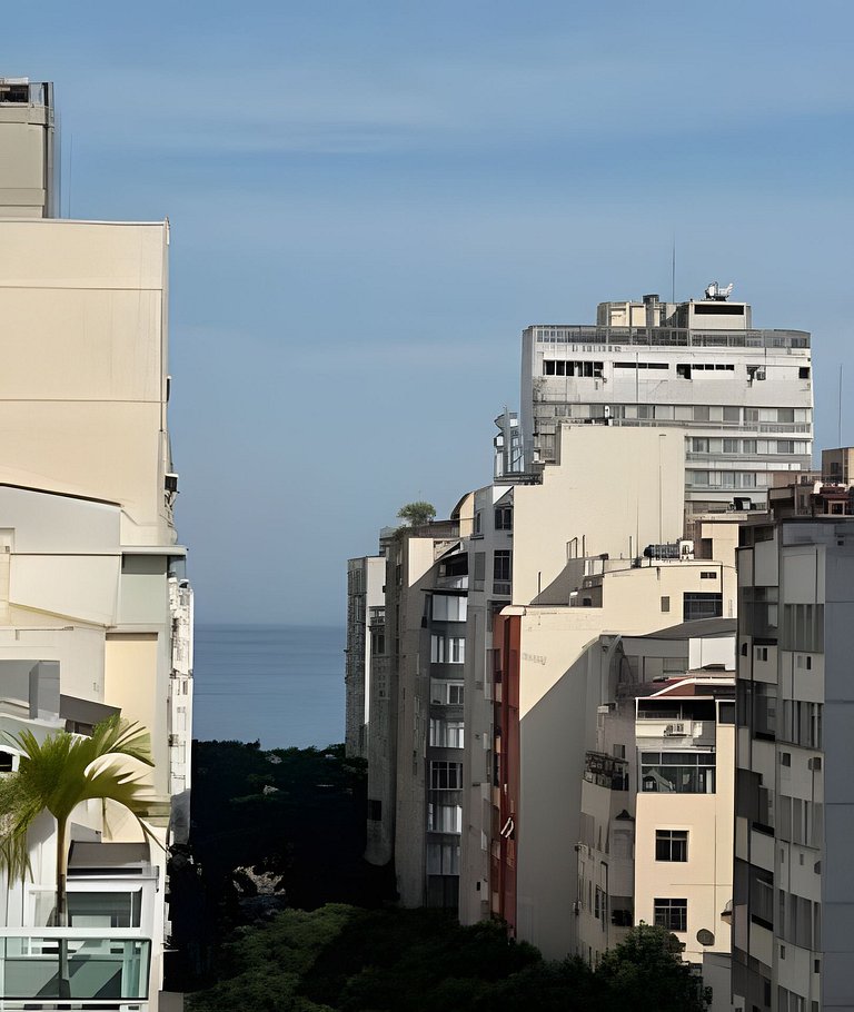 2 Quartos + Varanda + Vaga | Posto 4,Copacabana