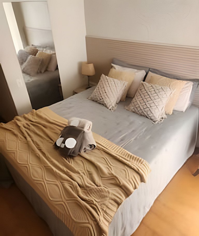 2 Quartos + Varanda + Vaga | Posto 4,Copacabana