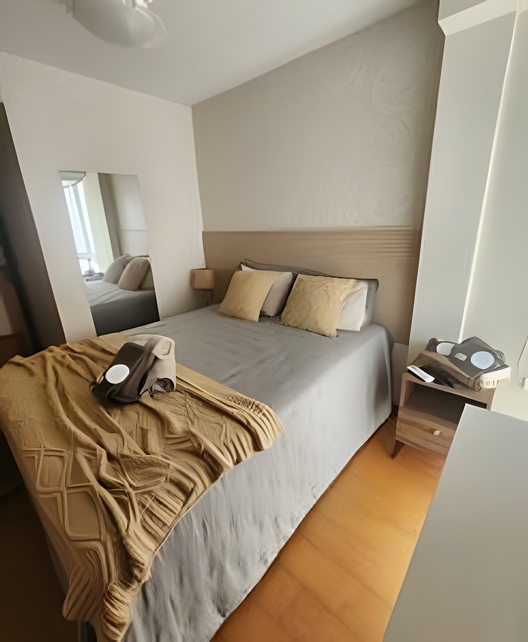 2 Quartos + Varanda + Vaga | Posto 4,Copacabana